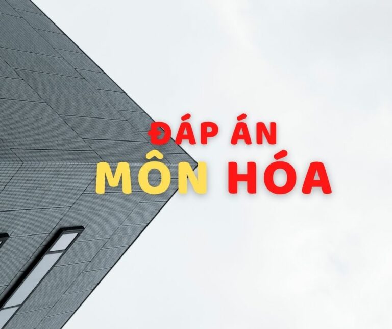 Đáp án Hóa 11, HK1, 2020-2021