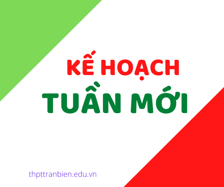 KẾ HOẠCH TUẦN: 10 HKII (từ 08/6/2020 đến 14/6/2020)