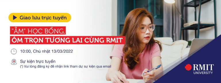 Giao lưu trực tuyến về học bổng 2022 của Đại học RMIT