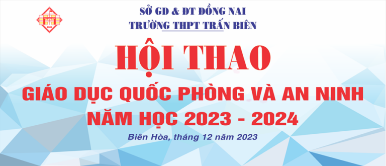 Hội thao Giáo dục Quốc Phòng và An Ninh cấp trường NH 2023 – 2024